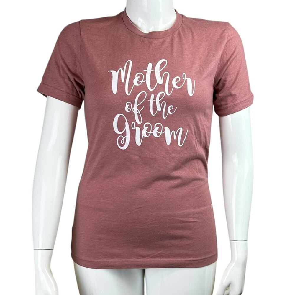 Mother of the Groom Tee Shirt Dusty Rose Size Medium Short Sleeve
